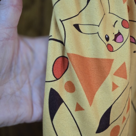 Pokemon Mens Yellow Pikachu Jam Short Sleep Lounge Shorts Sz Small EUC - Picture 3 of 6